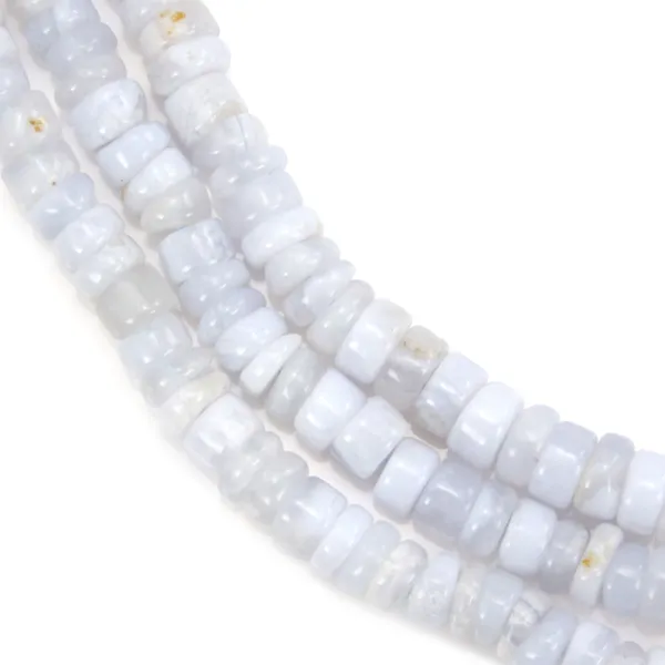 Rondelle de calcedonia heishi 5-6mm x 40cm