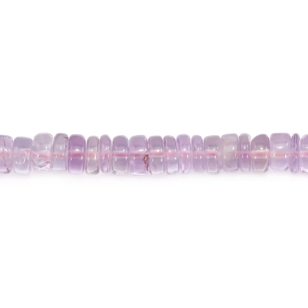 Klarer Amethyst Rondelle Heishi 5-6mm x 40cm
