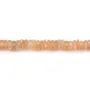 Moonstone orange rondelle heishi 4-5mm x 40cm