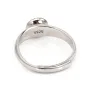 Anel ajustável espesso para semi perfurado - Prata 925 rodinada x 1 unid.