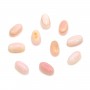 Cabochon Lambi rosa oval 3x5mm x 2 Stück.