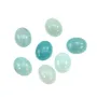Cabochão de amazonita oval 8x10mm x 2 peças