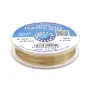 Hilo trenzado de 19 hebras recubierto de nailon plaqué en oro de 24 quilates 0.45mm x 9.15m