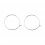 Argent 925 Clou D'oreilles créole 26mmX  2pcs 