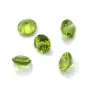 Peridoto engastado, tamanho redondo brilhante 4mm x 1 peça