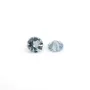 Aqua marinha para cravar, tamanho redondo brilhante 3-3.5mm x 1 peça