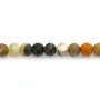 Jaspe listrado redondo facetado 2mm x 40cm