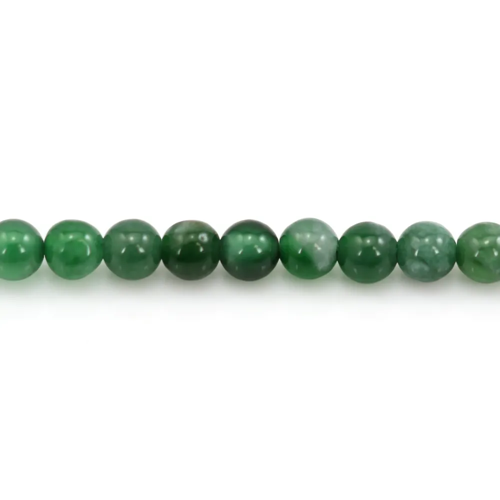 Perle Jadéite Feicui rond 2mm | Pierre Fine Création Bracelet