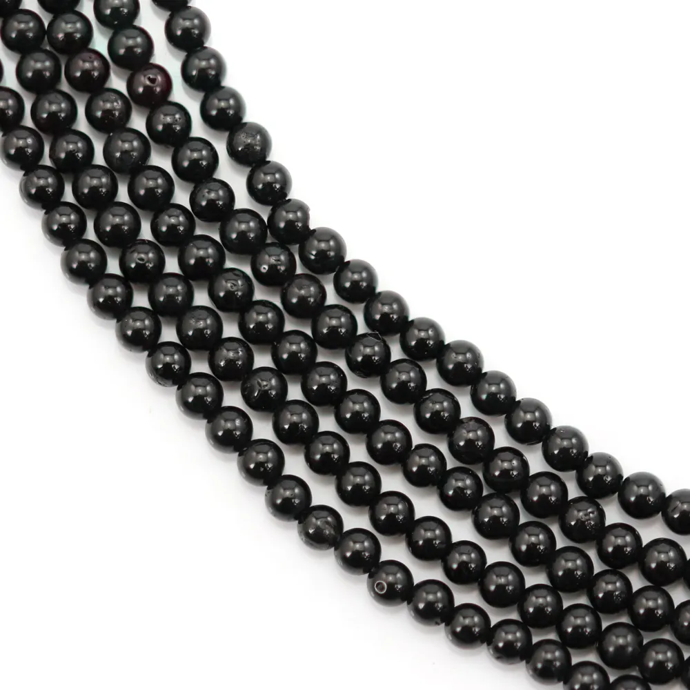 Turmalina negra redonda 3mm x 39cm