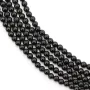 Schwarzer Turmalin rund 3mm x 39cm