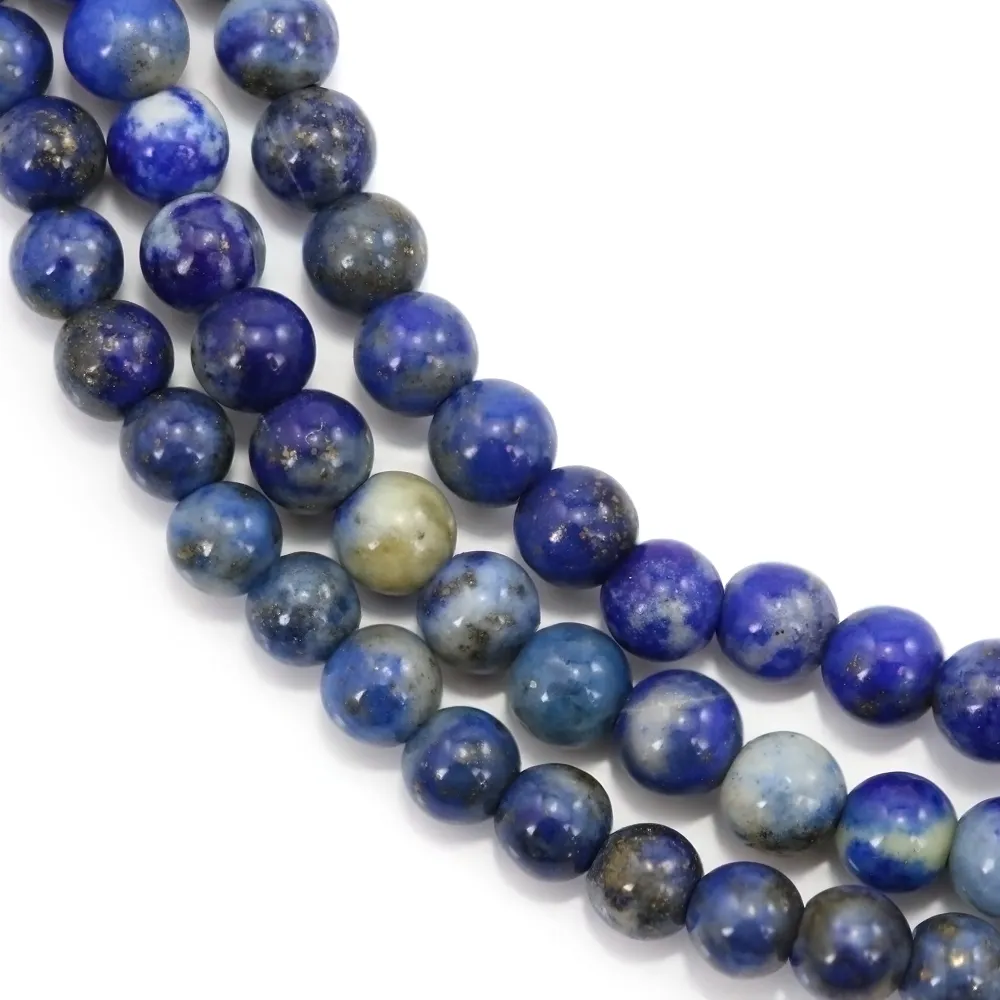 Lapislázuli redondo de 4mm, calidad B x 39cm.