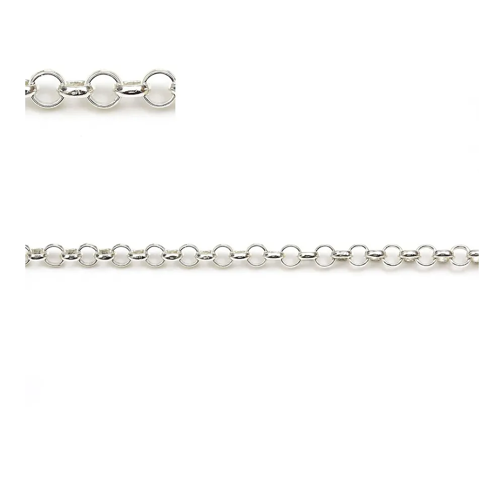 925 silver chain round 2.5mm x 50cm
