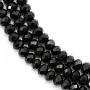 Spinello nero a rondella sfaccettata 4x6mm x 39cm