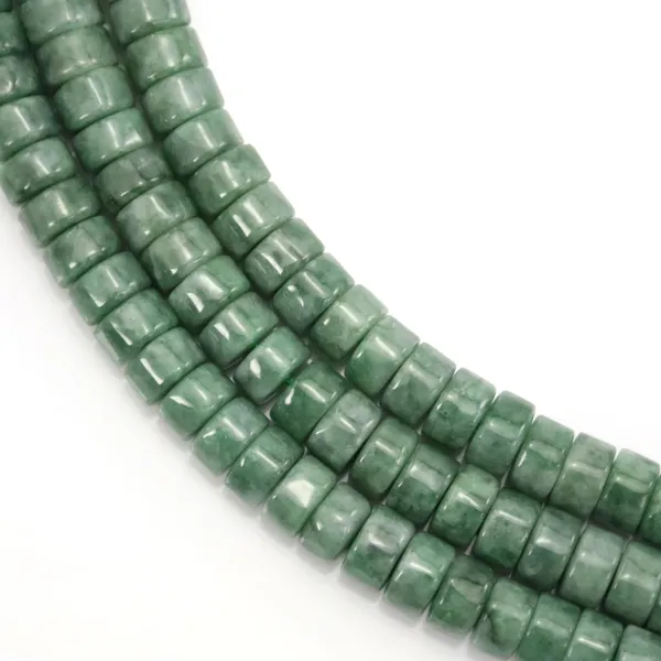 Jade redondo heishi 4x8mm x 39cm