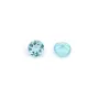 Apatite para cravar, tamanho redondo brilhante 3.3-3.5mm x 1 peça