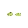 Peridot set, pear drop cut 4x6mm x 1pc