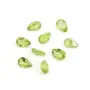 Péridoto engastado, forma de pera gota 5x8mm x 1 ud.