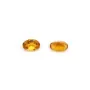 Citrine à sertir, taille ovale 5x7mm x 1pc