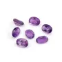 Amethyst set, oval cut, 7x9mm x 1pc