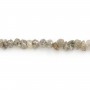 Diamante gris en bruto 2-3mm x 42cm