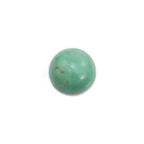Cabochão de Turquesa redondo 8mm x1pc