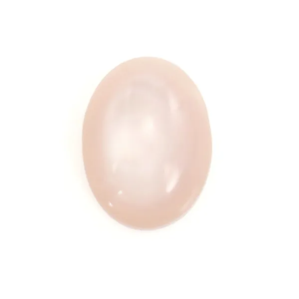 Cabujón de nácar rosa ovalado 8x10mm x 1 ud.