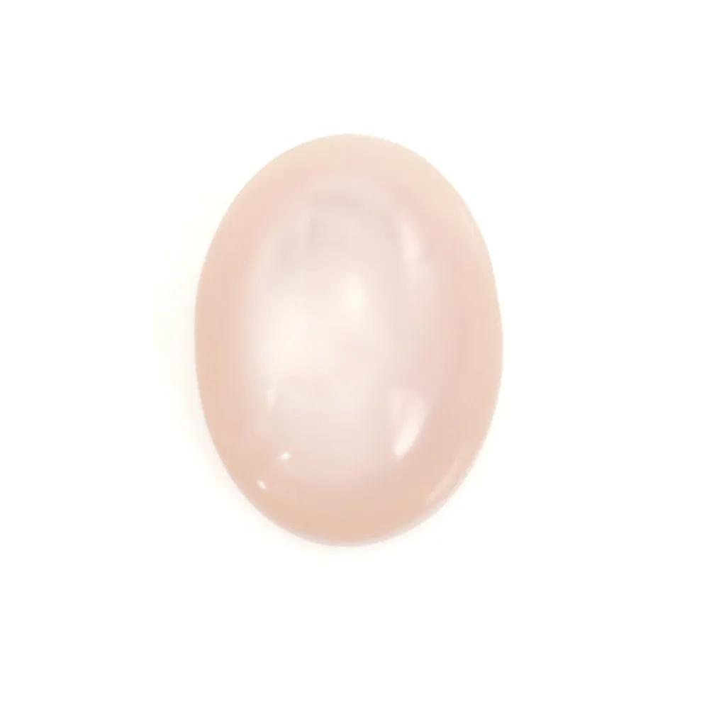 Cabochão de Madrepérola rosa oval 8x10mm x 1 peça