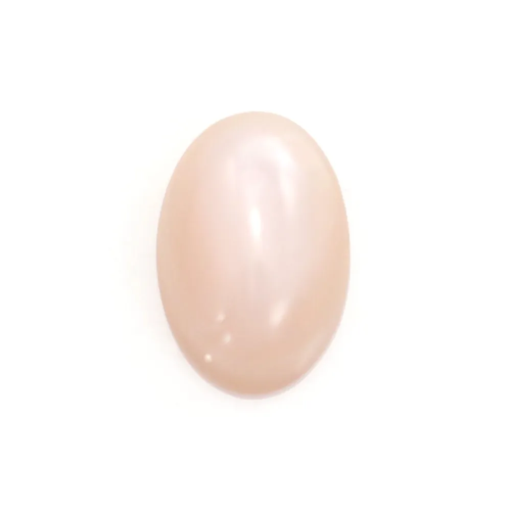 Cabochon madreperla rosa ovale 4x6mm x 2 pezzi