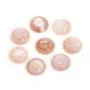 Cabujón de nácar rosa redondo 10mm x 1 ud.
