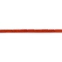 Meerbambus rot gefärbt Röhrchen 2x6mm x30Stk