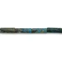 Jaspe teinté en forme de tube 4x13mm x 6pcs