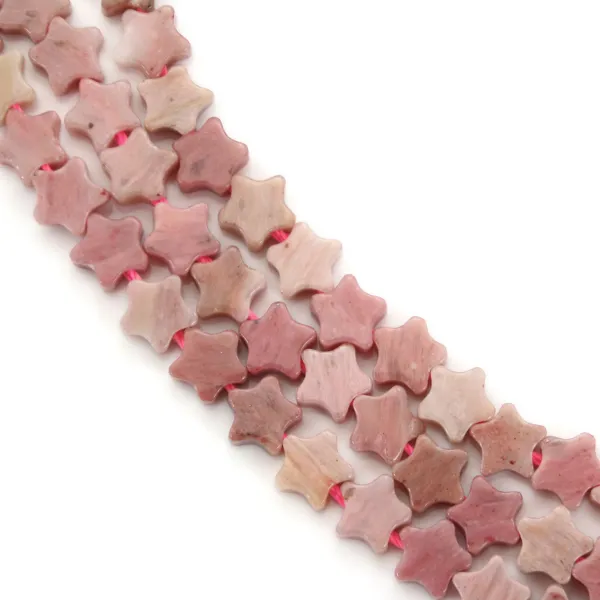 Rhodonite star 6mm x 38cm