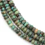 Perles turquoise Heishi 3.5x6mm qualité AB avec texture marbrée pour créations DIY