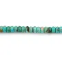 Perles turquoise Heishi 3x6mm qualité A avec teinte bleu-vert pour créations DIY