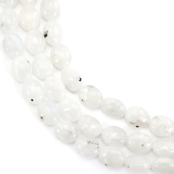 39cm strand of 8x10mm oval moonstones quality AB for elegant jewelry