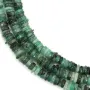 Emerald rondelle heishi bead 6mm - Bohemian necklace creation