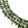 Perlas barrocas alongadas em Jade Nefrita – pedras verdes naturais