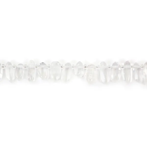 Cristal de rocha lascas alongadas x 39cm (aprox 50 pcs)