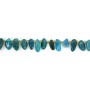 Perles chips allongés en Apatite bleue naturelle