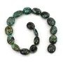 Turquesa oval 16x20mm para DIY bijuterias.