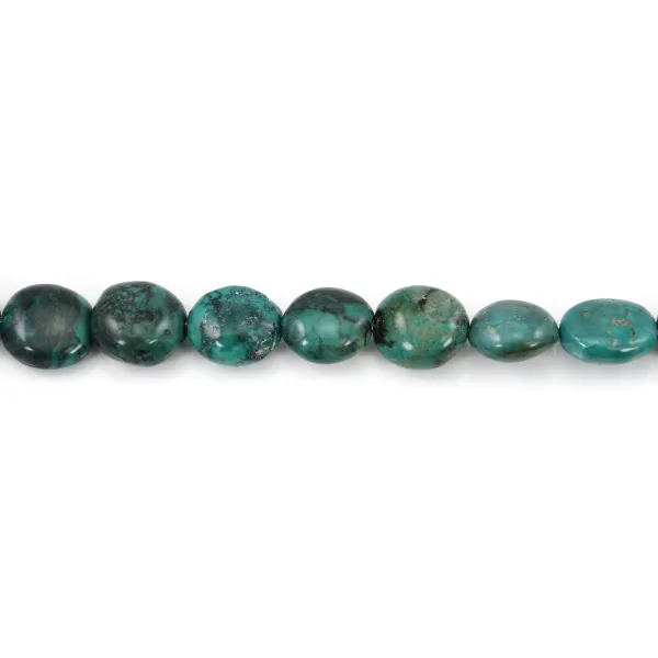 Natural turquoise oval 10-15x12-18mm x 39cm