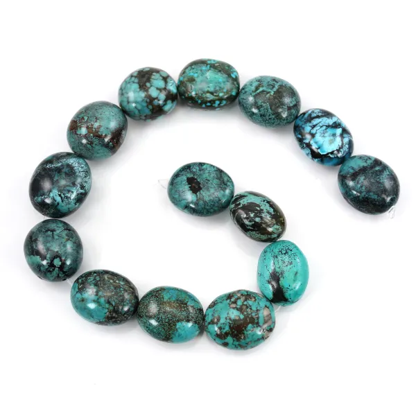 Turquoise naturelle ovale modèle 1