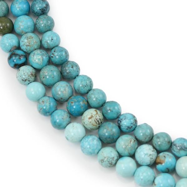 Turquoise ronde 10mm x 40cm