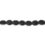 Perla di Pietra Lavica Ovale 8x10mm | Pietra Naturale Nera