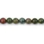 Perla de Ágata India 12mm | Piedra Natural Multicolor