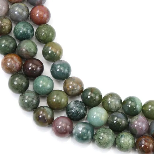 Perla di Agata Indiana 10mm | Pietra Naturale Multicolore