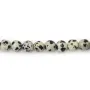 Dalmatiner Jaspis Perle 4.5mm | Gefleckter Naturstein