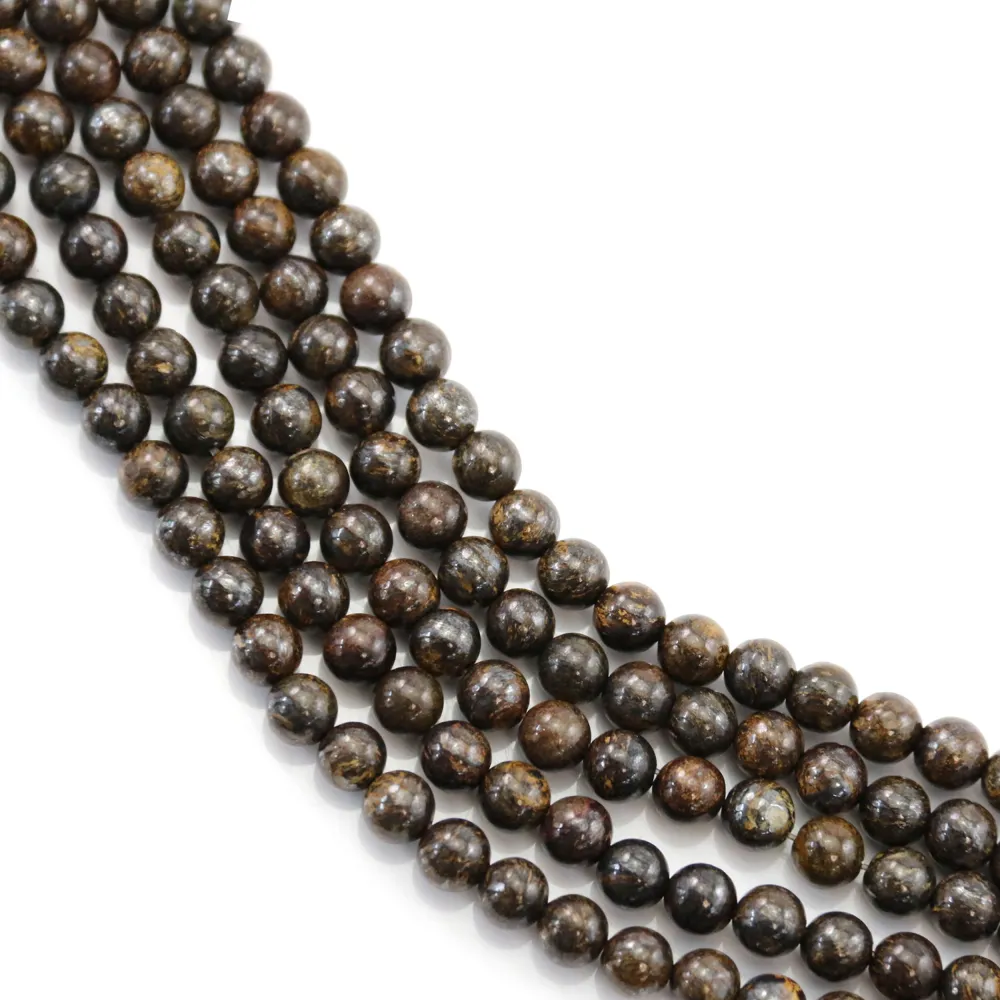 Perla Rotonda Bronzite 4.5mm | Fornitore Pietre Gioielli