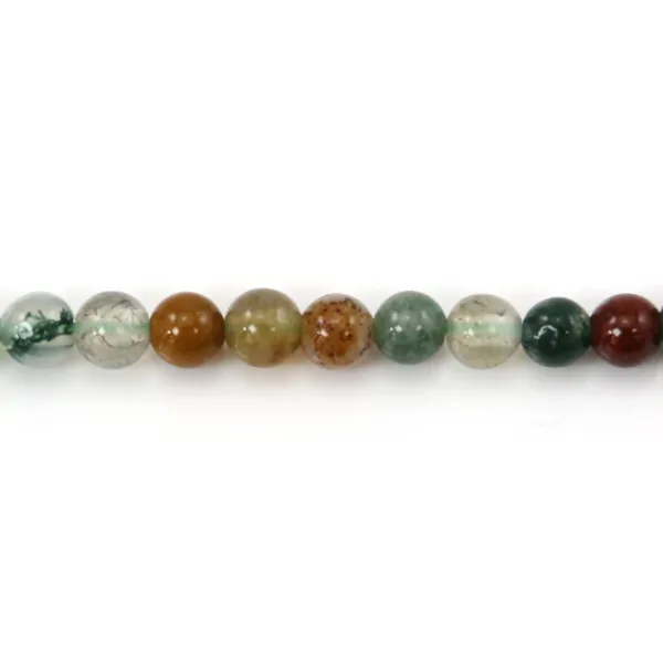 Indian Agate round 2mm x 39cm