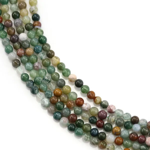 Indian Agate round 4mm x 37cm